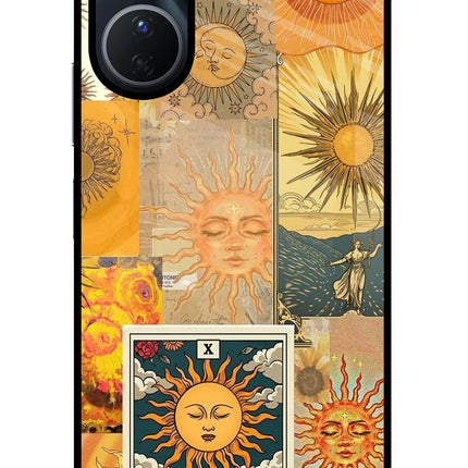 Sun Vivo Y16 Glass Case Back Cover by Casekaro