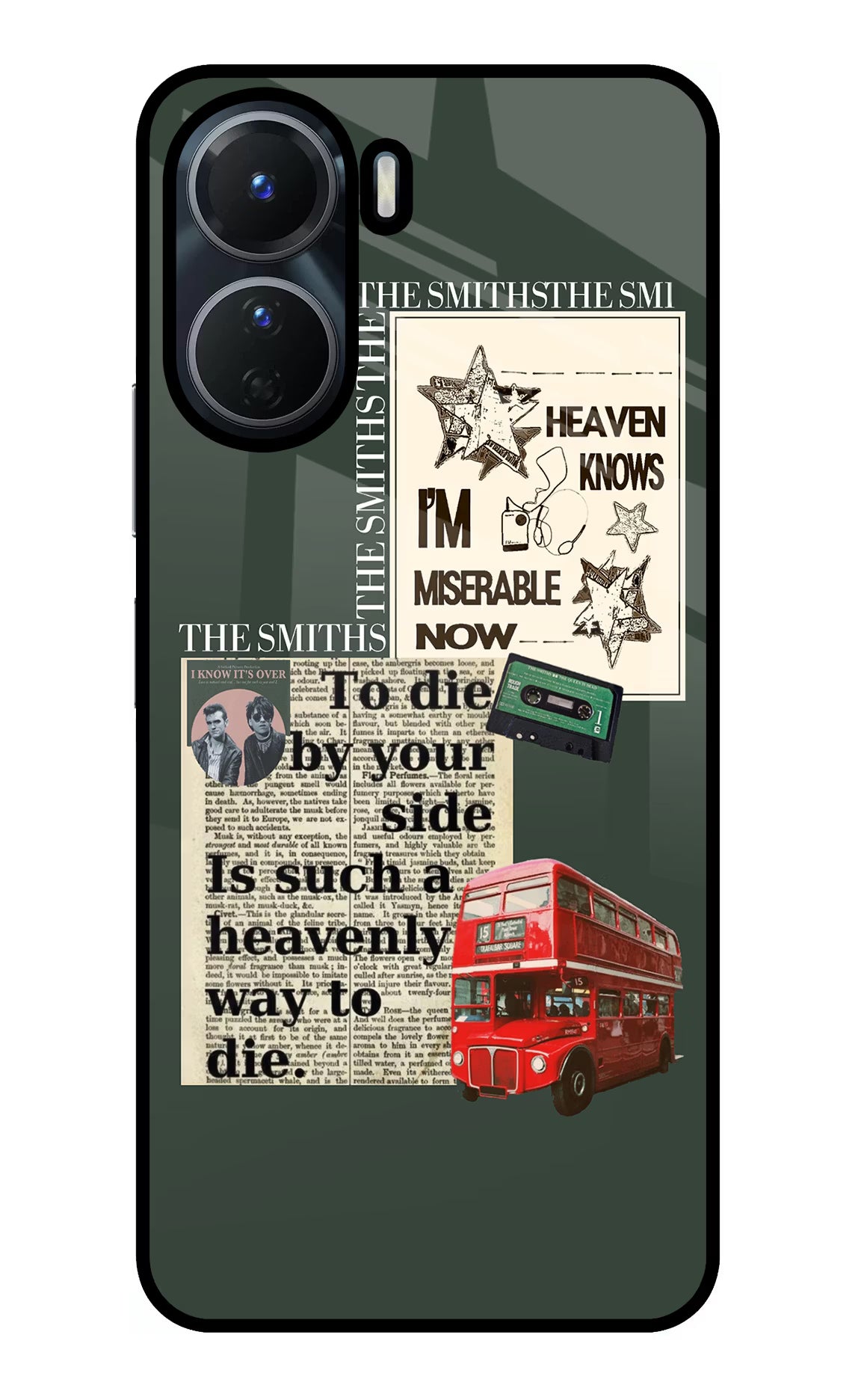The Smiths Vivo Y16 Glass Case Back Cover by Casekaro