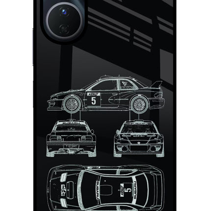 WRC'99 Vivo Y16 Glass Case Back Cover by Casekaro