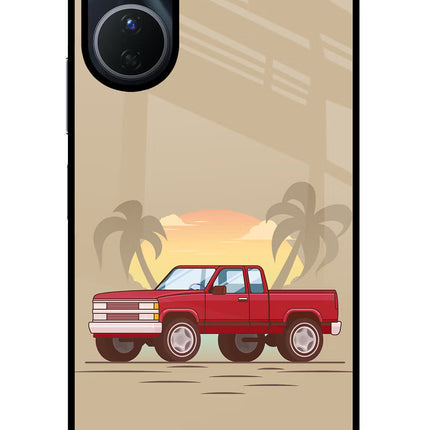 Desert Classic Drive Vivo Y16 Glass Case Back Cover by Casekaro