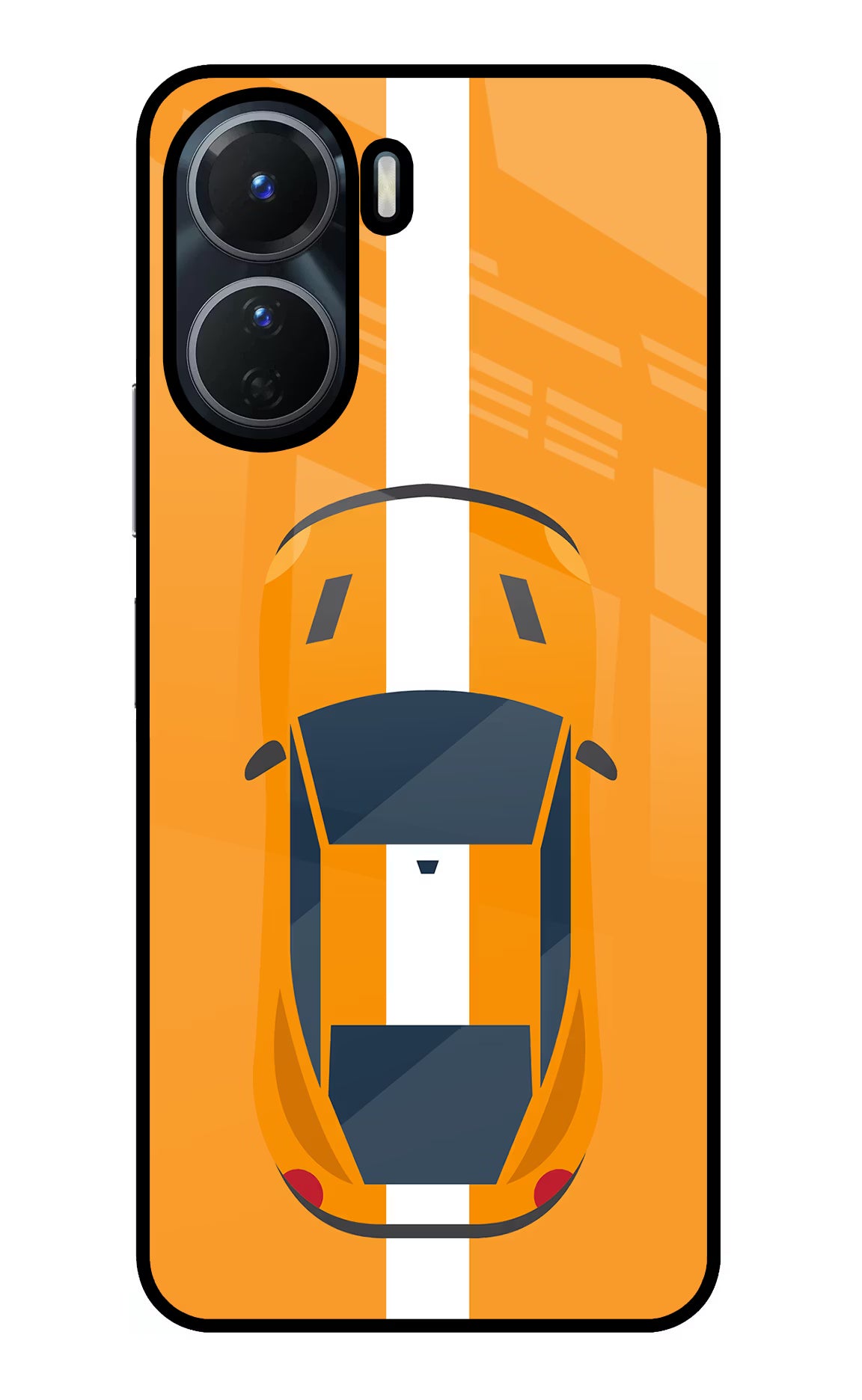 Highway Pursuit Vivo Y16 Glass Case Back Cover by Casekaro