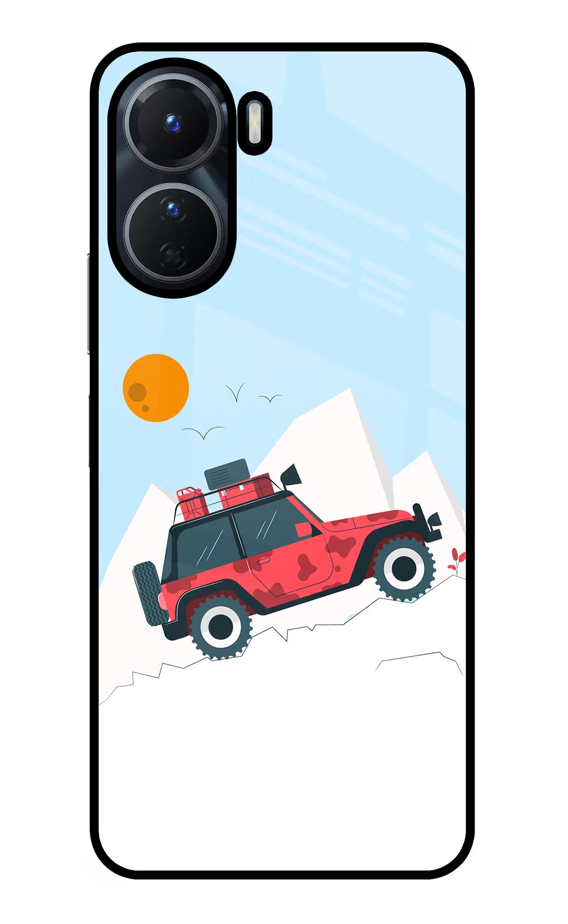 Mountain Trail Beast Vivo Y16 Glass Case Back Cover by Casekaro