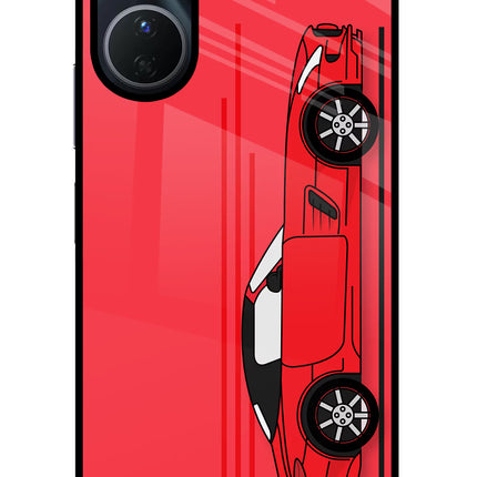 Red Velocity Vivo Y16 Glass Case Back Cover by Casekaro