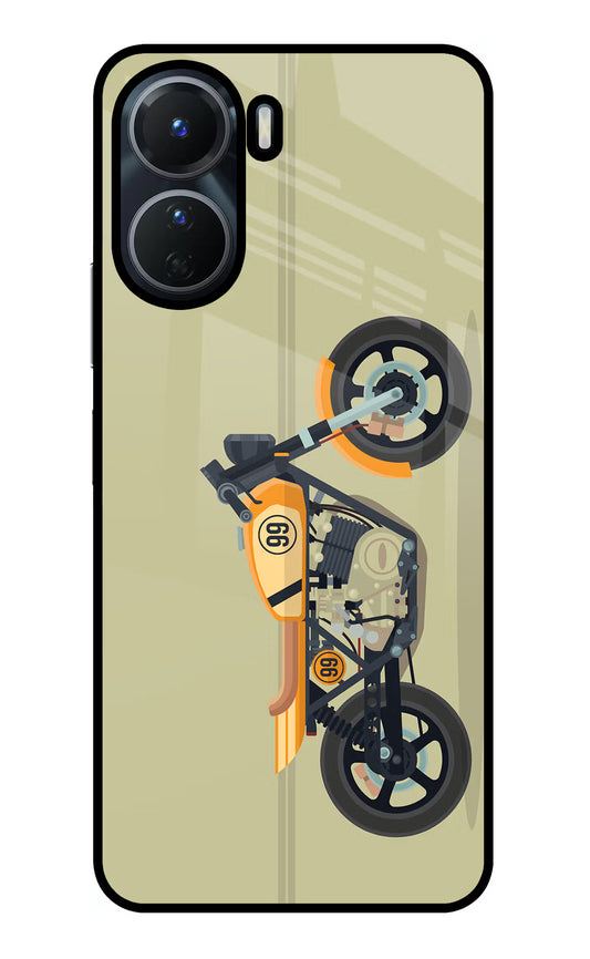 Vertical Speedster Vivo Y16 Glass Case
