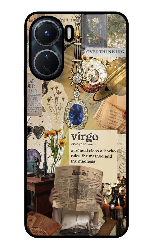 Virgo Zodiac Vivo Y16 Glass Case