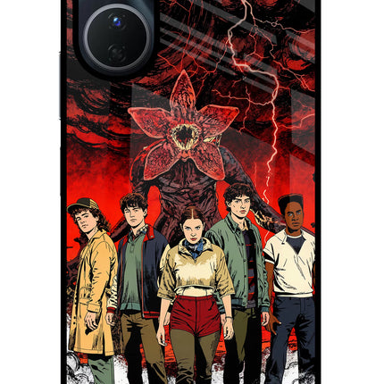 Ordinary Things Characters Vivo Y16 Glass Case Back Cover by Casekaro