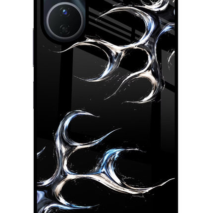 Chrome Tribal Vivo Y16 Glass Case Back Cover by Casekaro