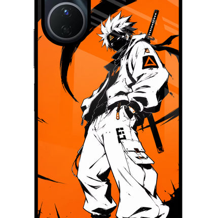 Street Samurai  Vivo Y16 Glass Case Back Cover by Casekaro