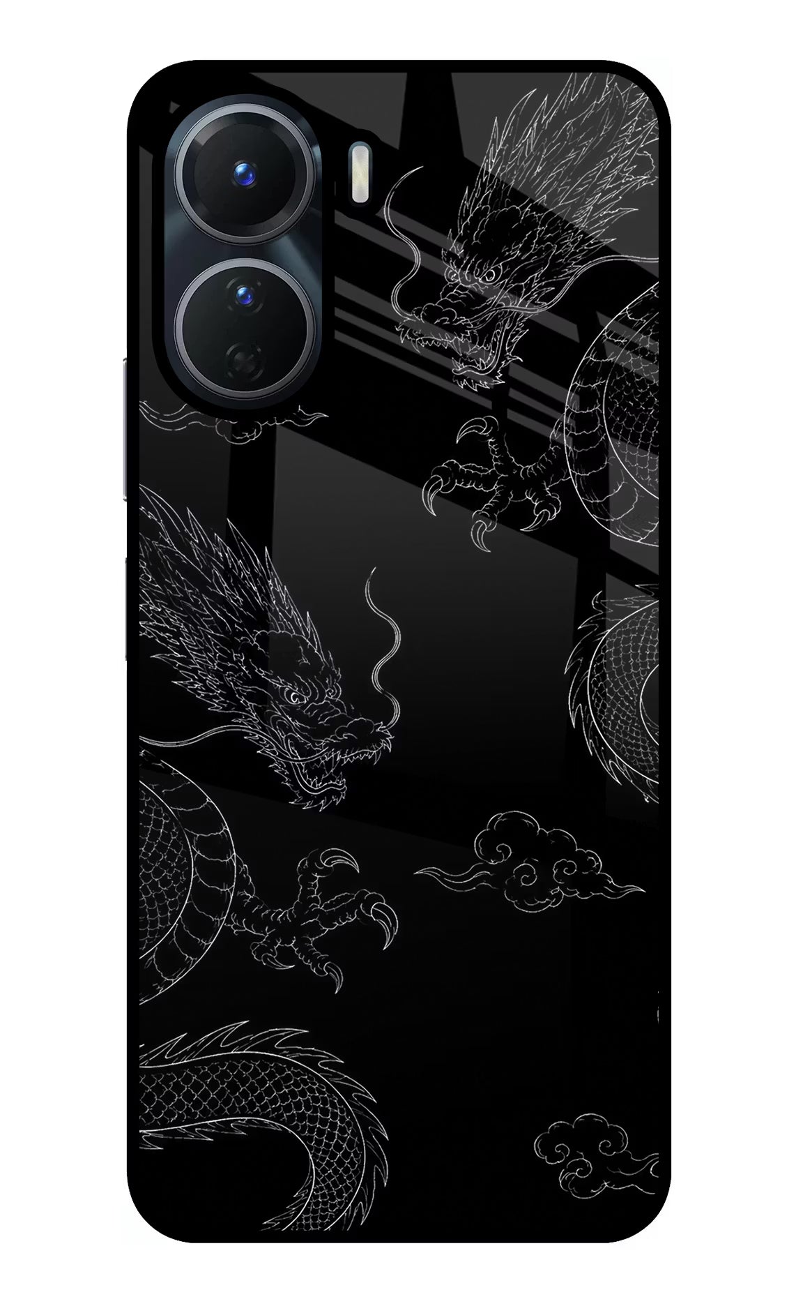 Twin Dragons Vivo Y16 Glass Case