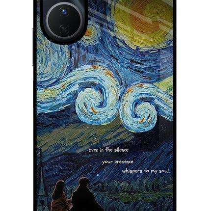 Softcore Vivo Y16 Glass Case Back Cover by Casekaro