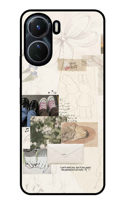 Soft Aesthetic Vivo Y16 Glass Case