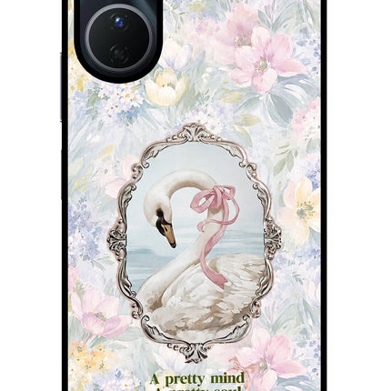 Pretty Mind Pretty Soul Vivo Y16 Glass Case Back Cover by Casekaro