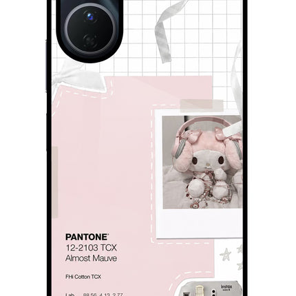 Pantone Asthetic Vivo Y16 Glass Case Back Cover by Casekaro