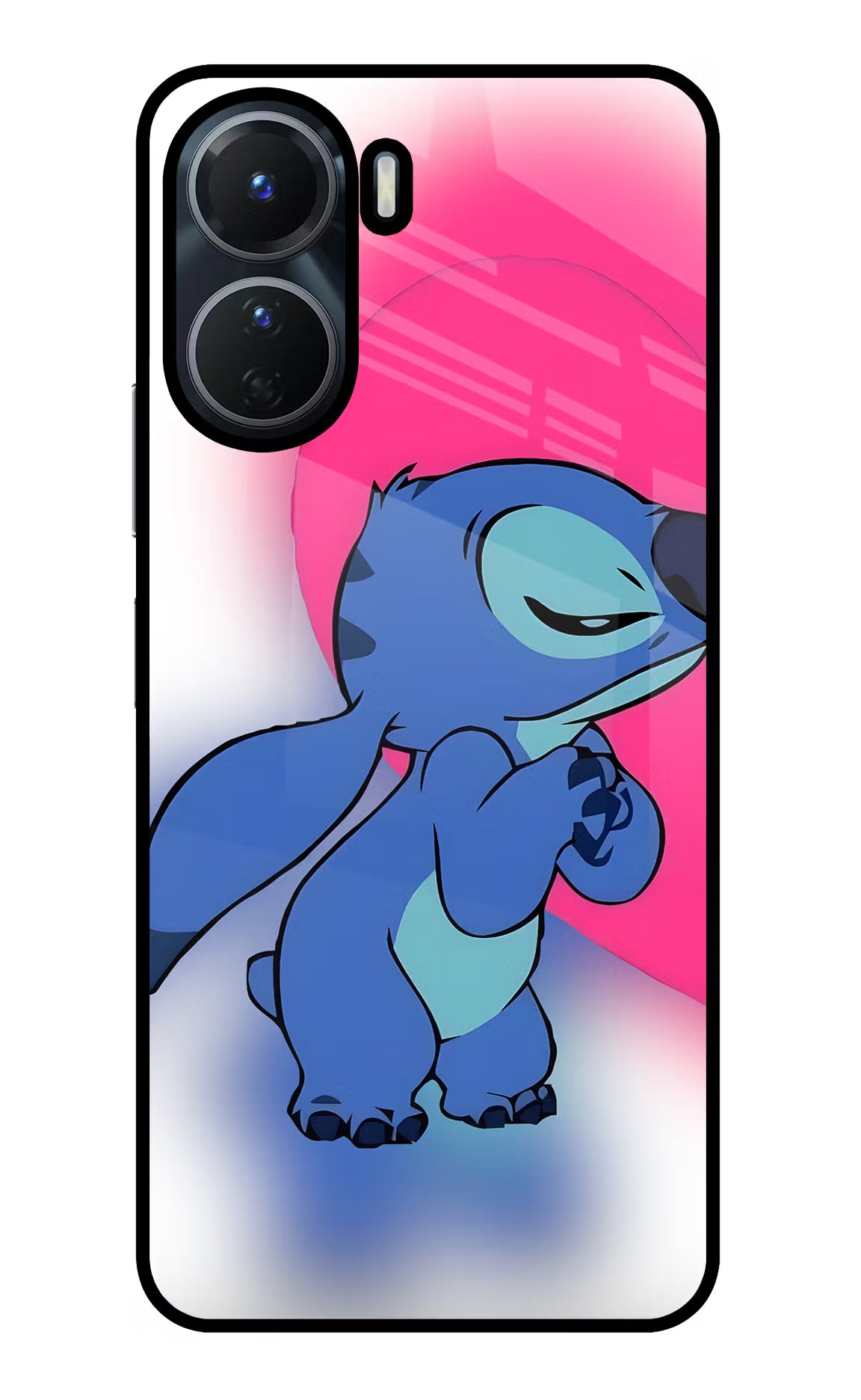 Stitch Hug Vivo Y16 Glass Case