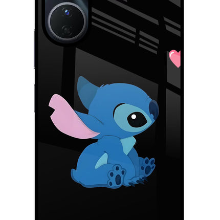Stitch Crush Vivo Y16 Glass Case Back Cover by Casekaro