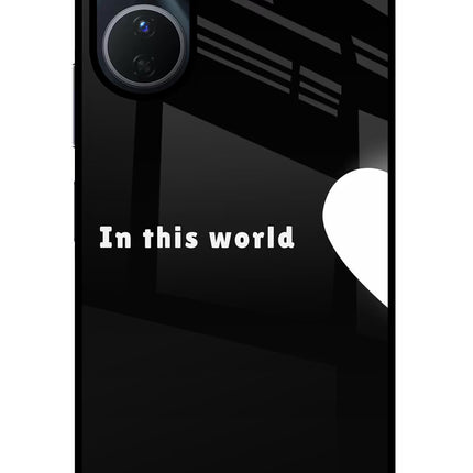 This World Vivo Y16 Glass Case Back Cover by Casekaro