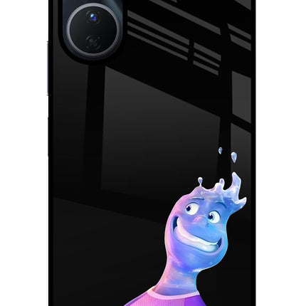 Wade Wave Vivo Y16 Glass Case Back Cover by Casekaro