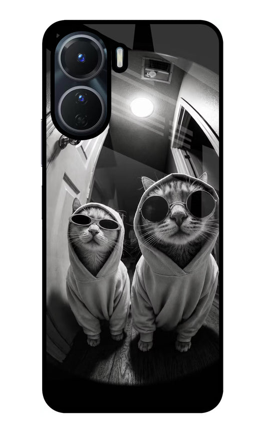 Hood Cats Vivo Y16 Glass Case