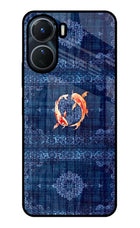 Koi Blue Vivo Y16 Glass Case