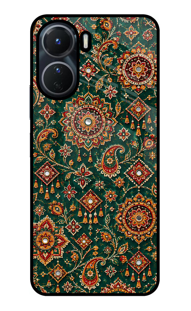 Green Pataka Vivo Y16 Glass Case