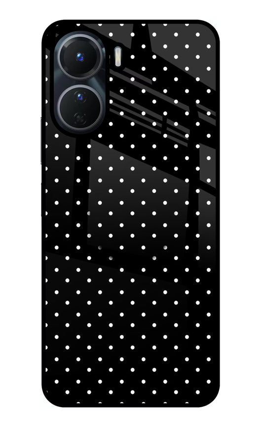 White Dots Vivo Y16 Glass Case