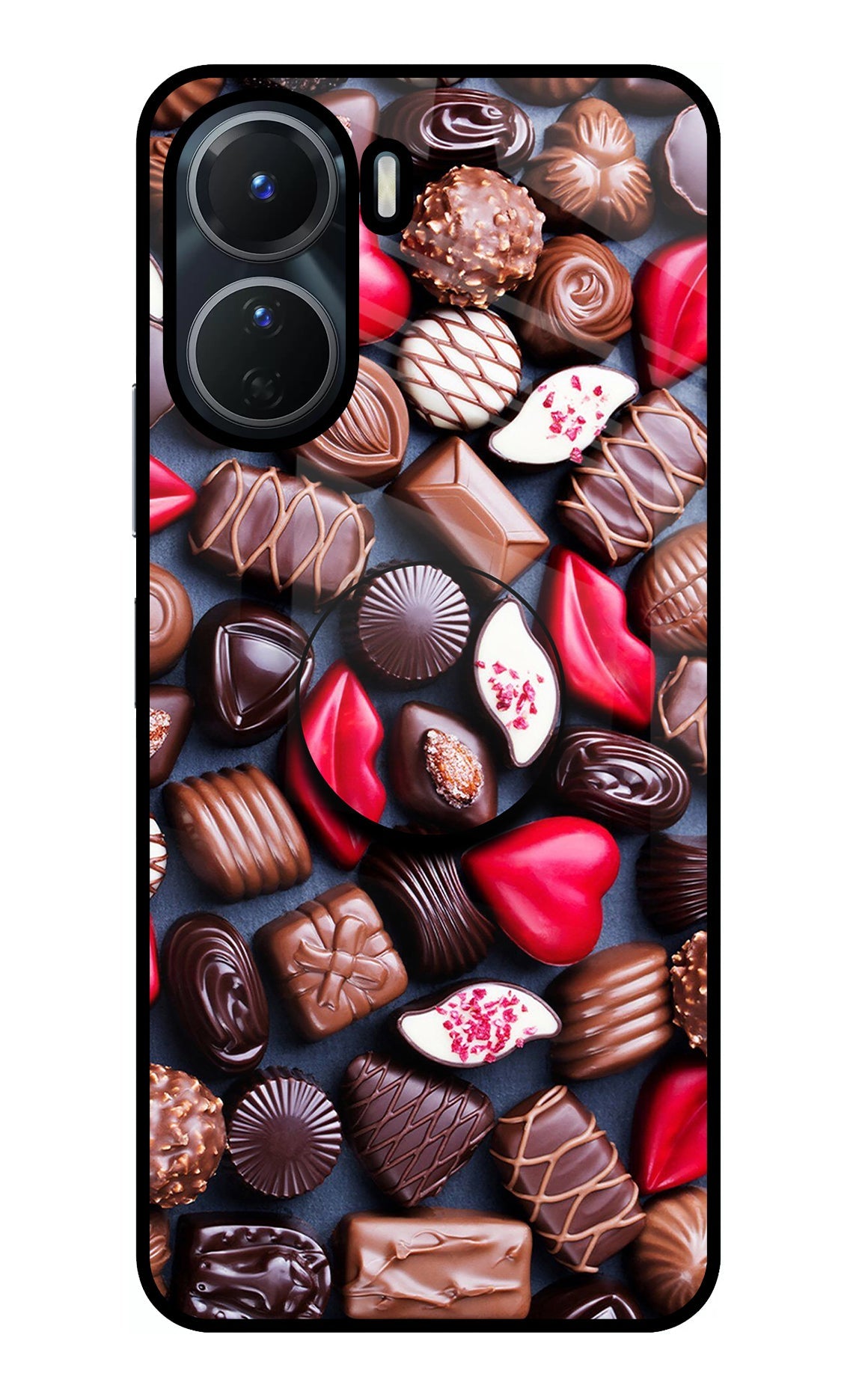 Chocolates Vivo Y16 Glass Case