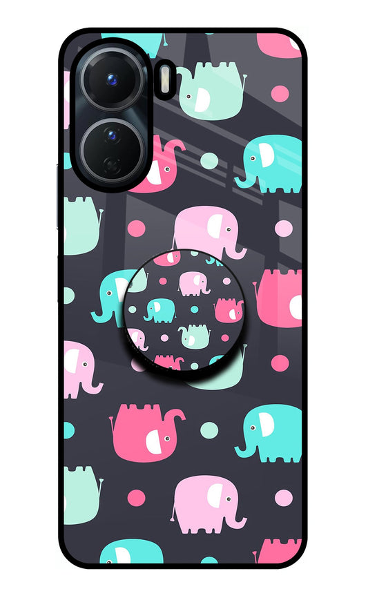 Baby Elephants Vivo Y16 Glass Case