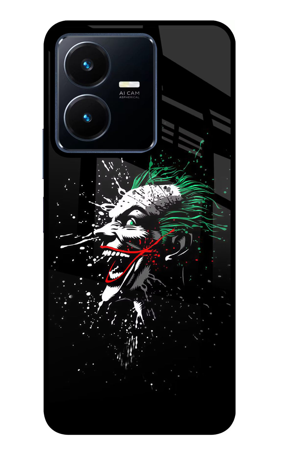 Joker Vivo Y22 Back Cover, Glass case