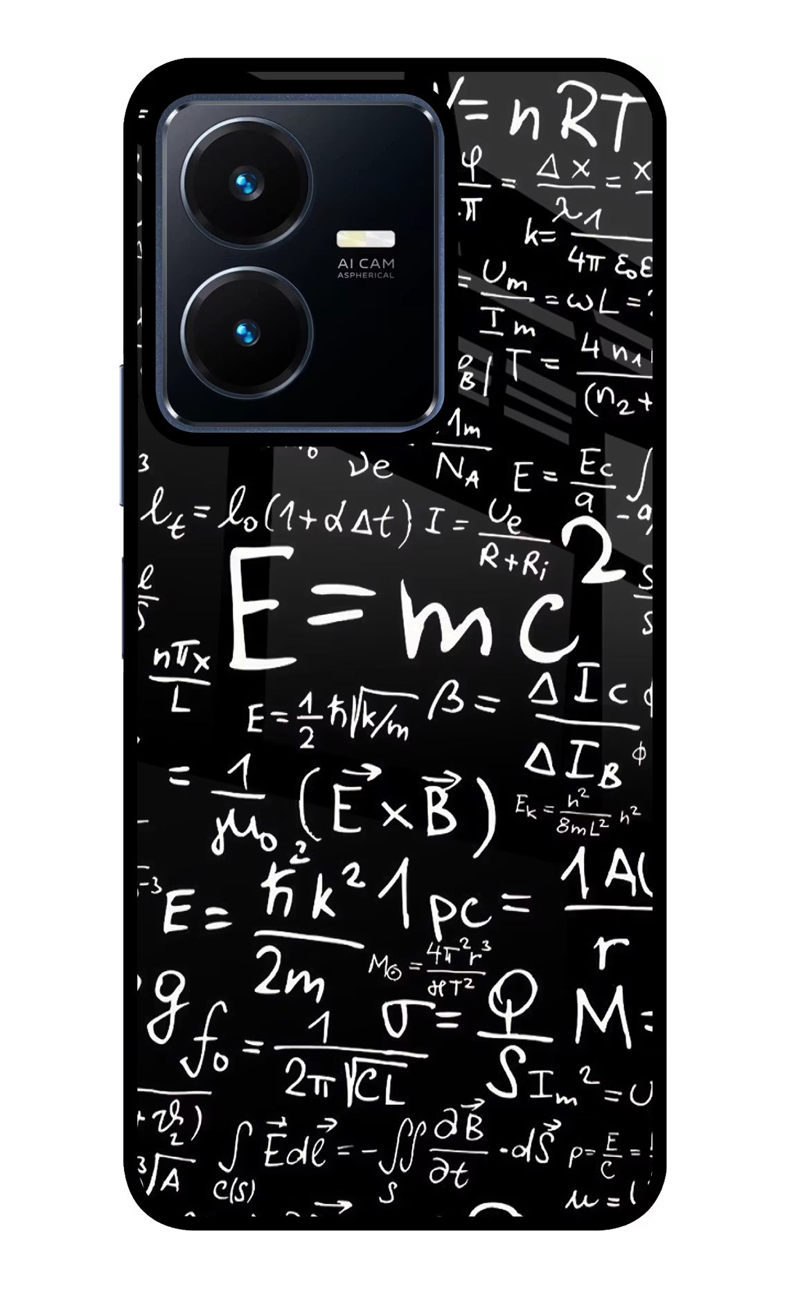 Physics Formula Vivo Y22 Glass Case Back Cover by Casekaro