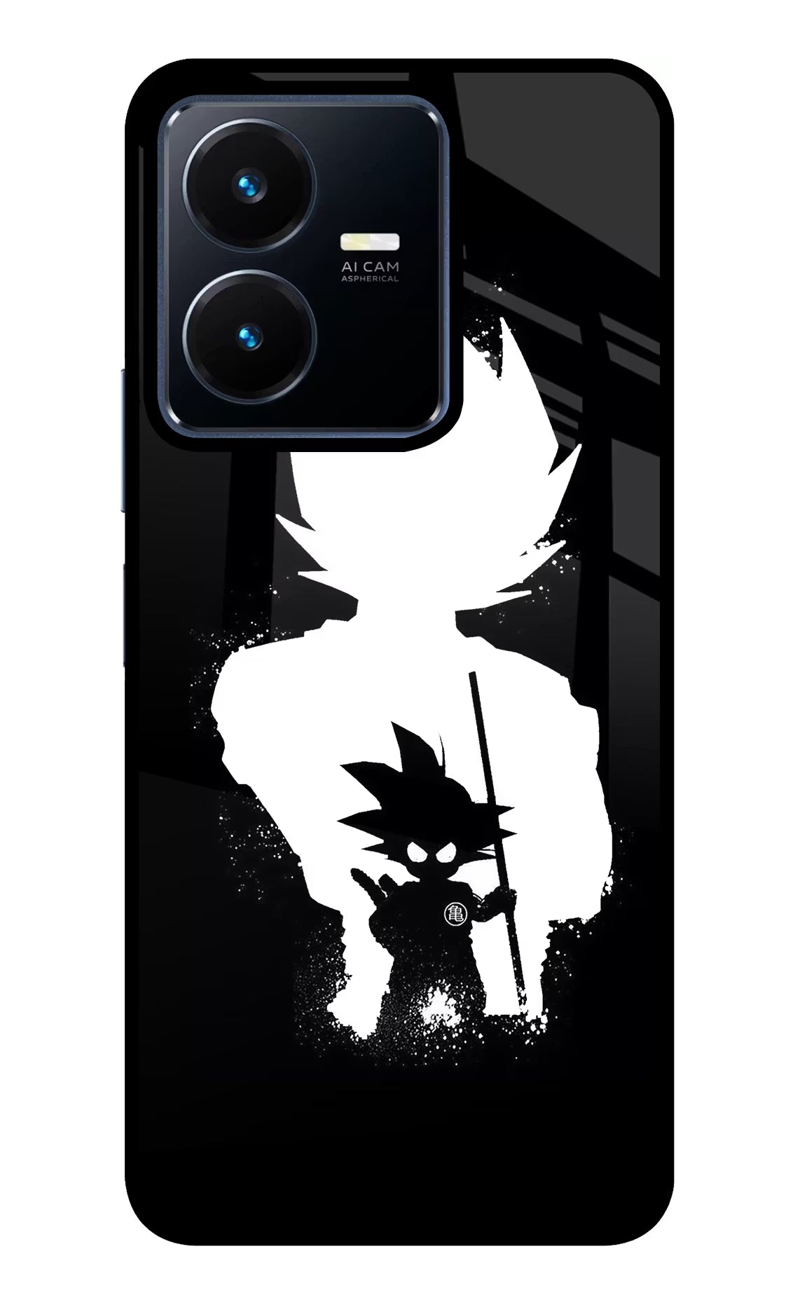Goku Shadow Vivo Y22 Glass Case