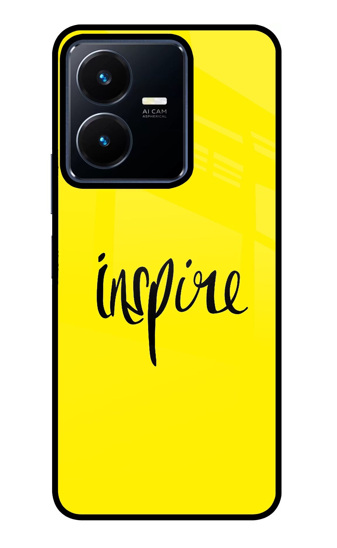 Inspire Vivo Y22 Glass Case Back Cover by Casekaro
