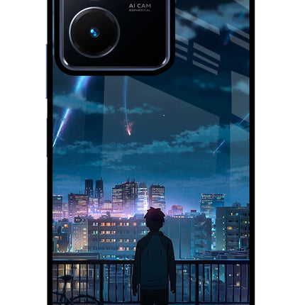 Anime Vivo Y22 Glass Case Back Cover by Casekaro