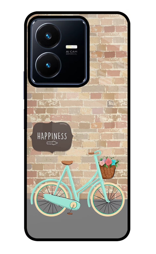Happiness Artwork Vivo Y22 Glass Case
