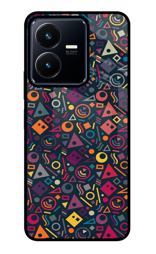 Geometric Abstract Vivo Y22 Glass Case