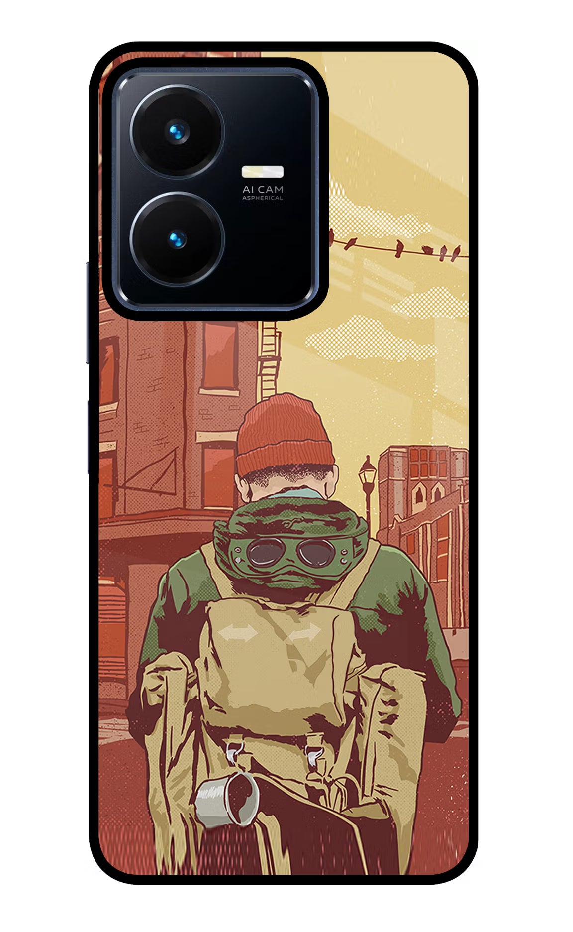 Adventurous Vivo Y22 Glass Case