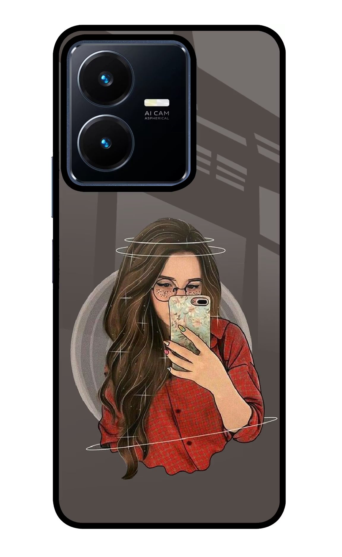 Selfie Queen Vivo Y22 Glass Case