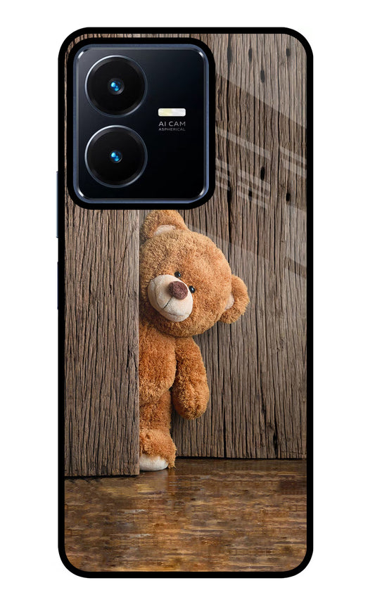 Teddy Wooden Vivo Y22 Glass Case