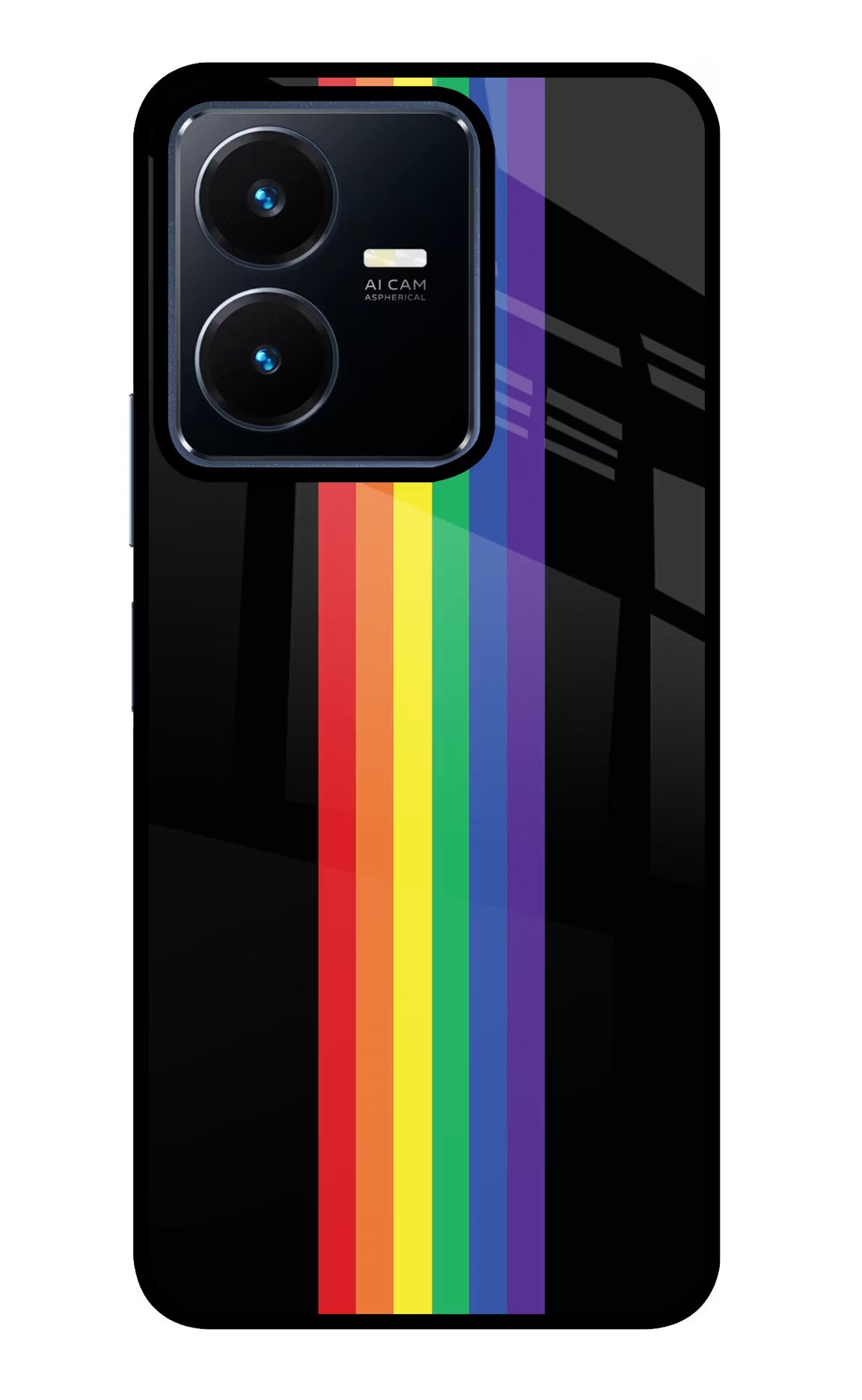 Pride Vivo Y22 Glass Case Back Cover by Casekaro