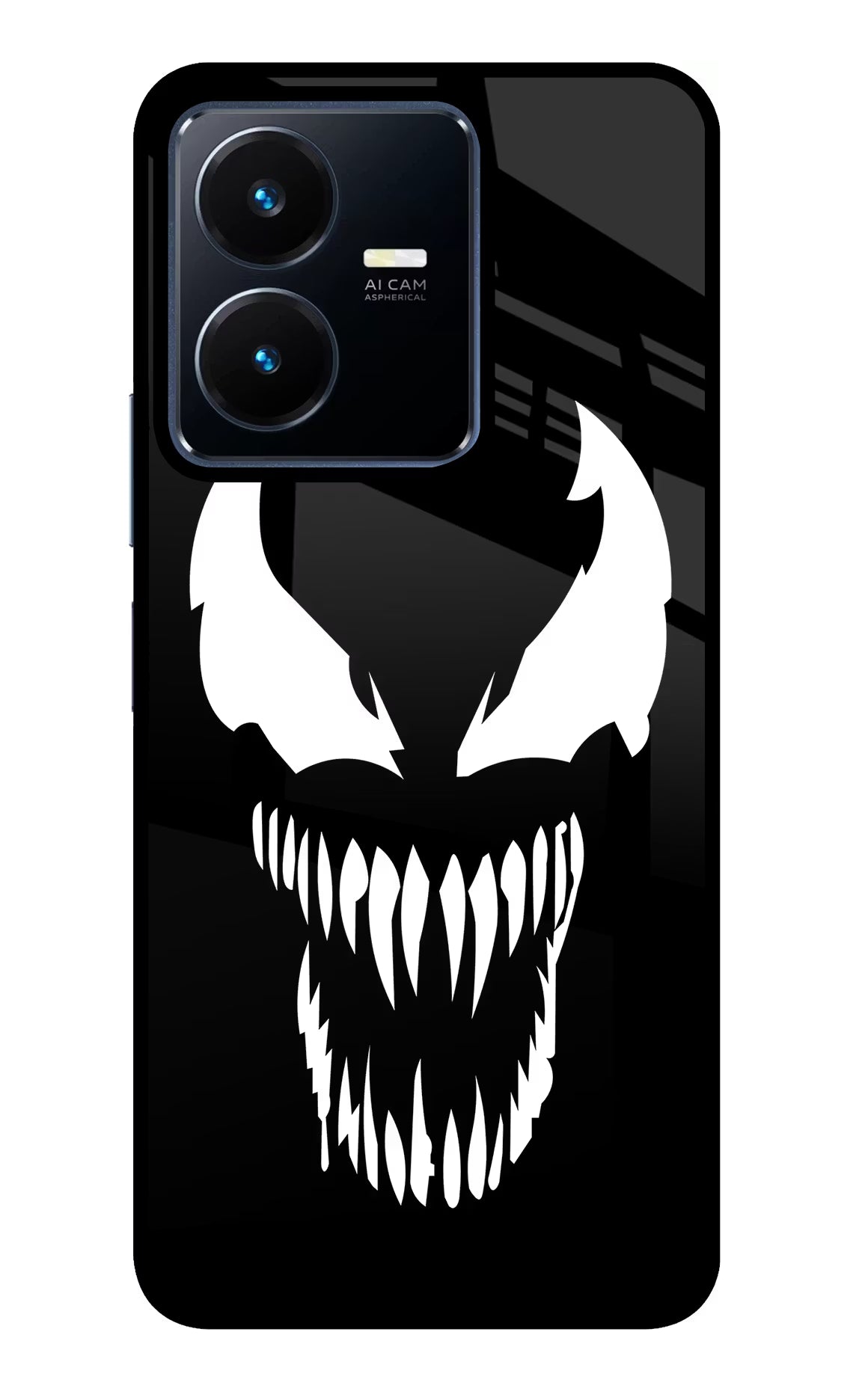 Venom Vivo Y22 Glass Case Back Cover by Casekaro