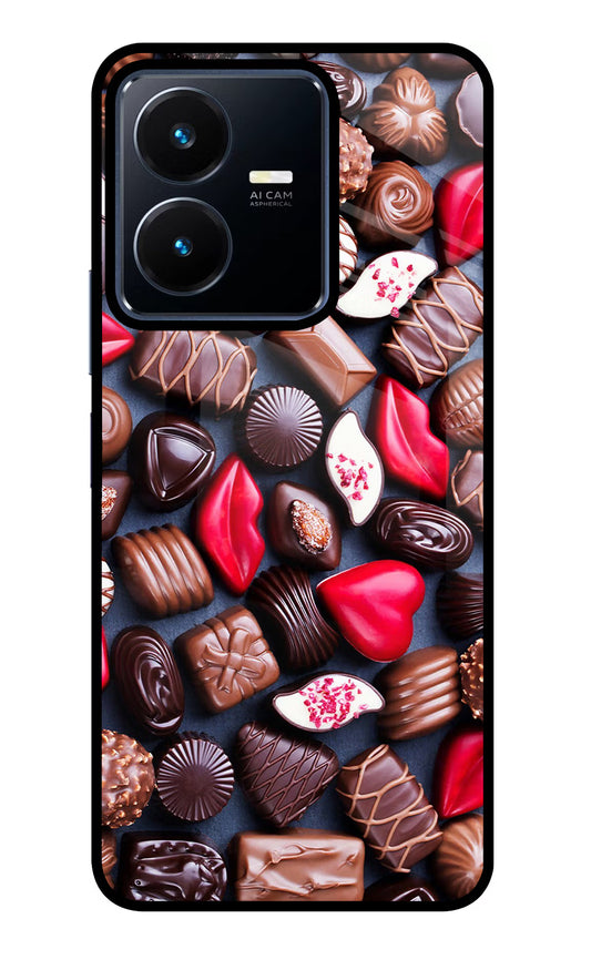 Chocolates Vivo Y22 Glass Case