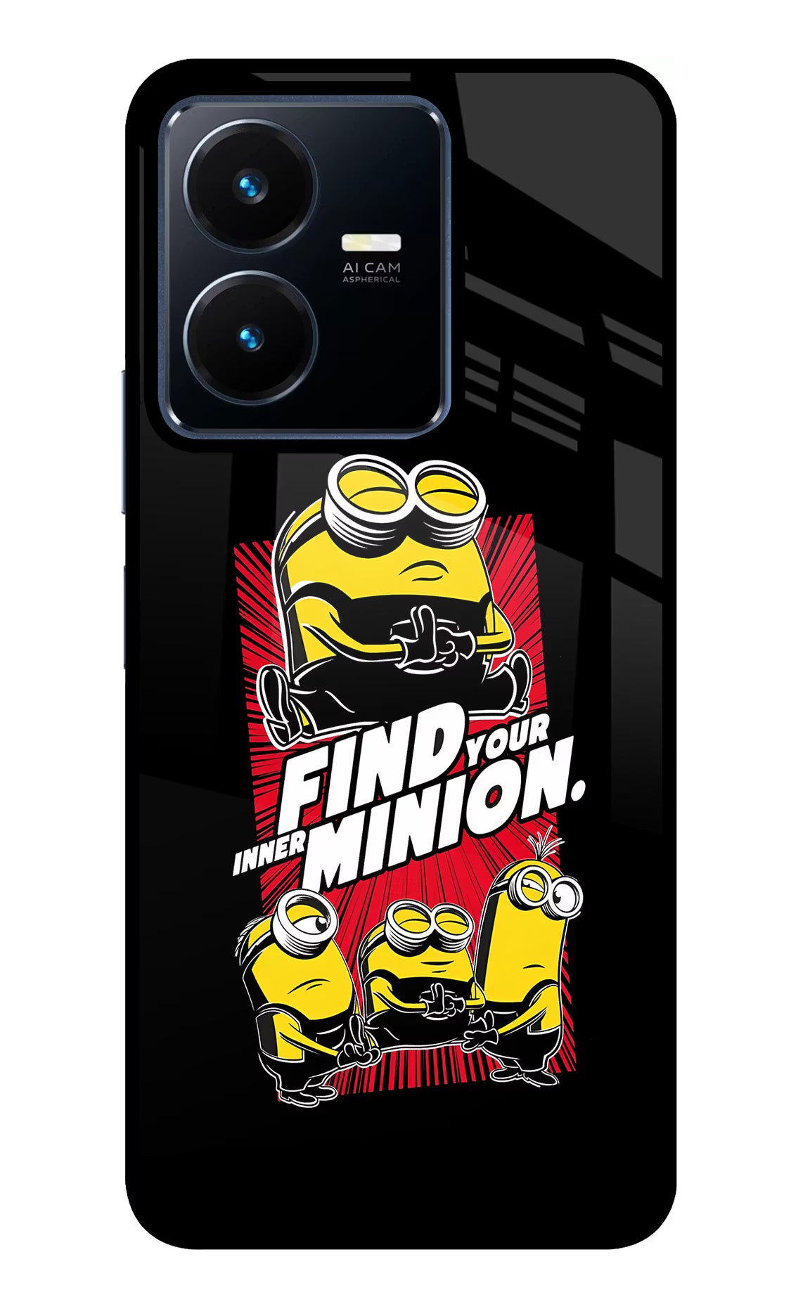 Find your inner Minion Vivo Y22 Glass Case