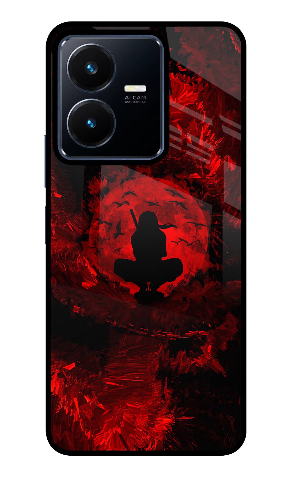 Itachi Uchiha Vivo Y22 Glass Case
