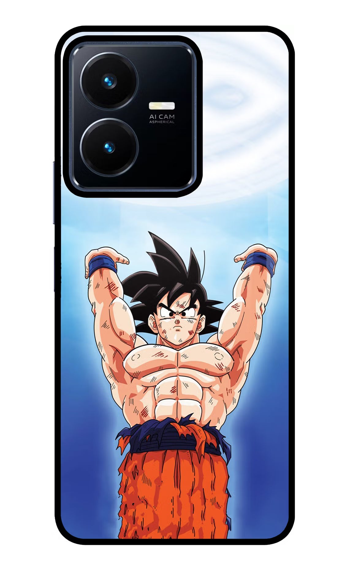 Goku Power Vivo Y22 Glass Case