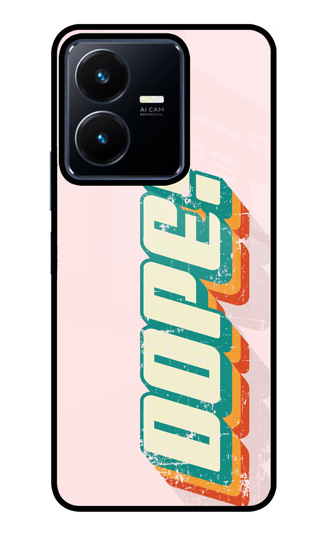 Dope Vivo Y22 Glass Case Back Cover by Casekaro