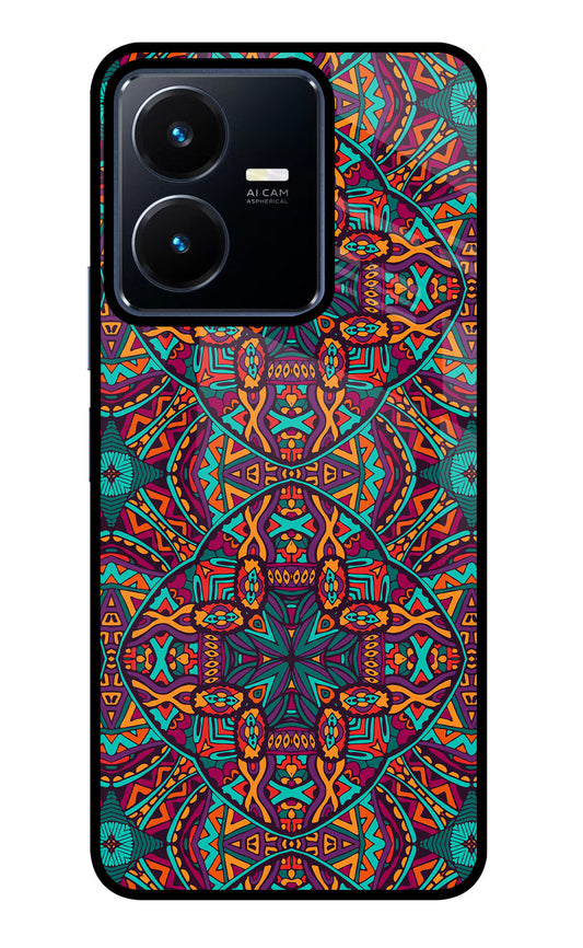 Colour Mandala Vivo Y22 Glass Case