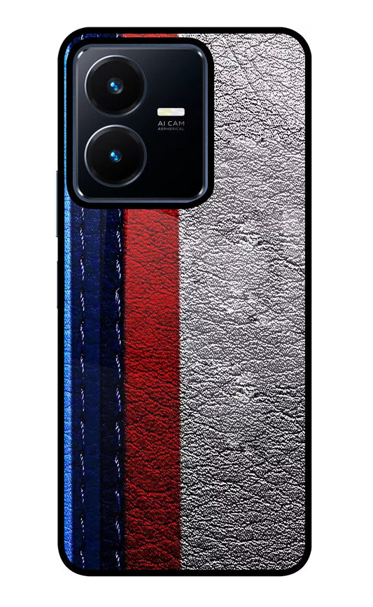 BMW Stripes Vivo Y22 Glass Case