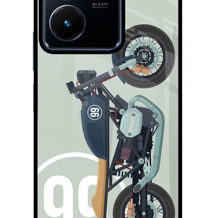 Classic Cafe Racer 99 Vivo Y22 Glass Case