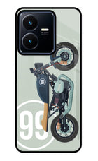 Classic Cafe Racer 99 Vivo Y22 Glass Case