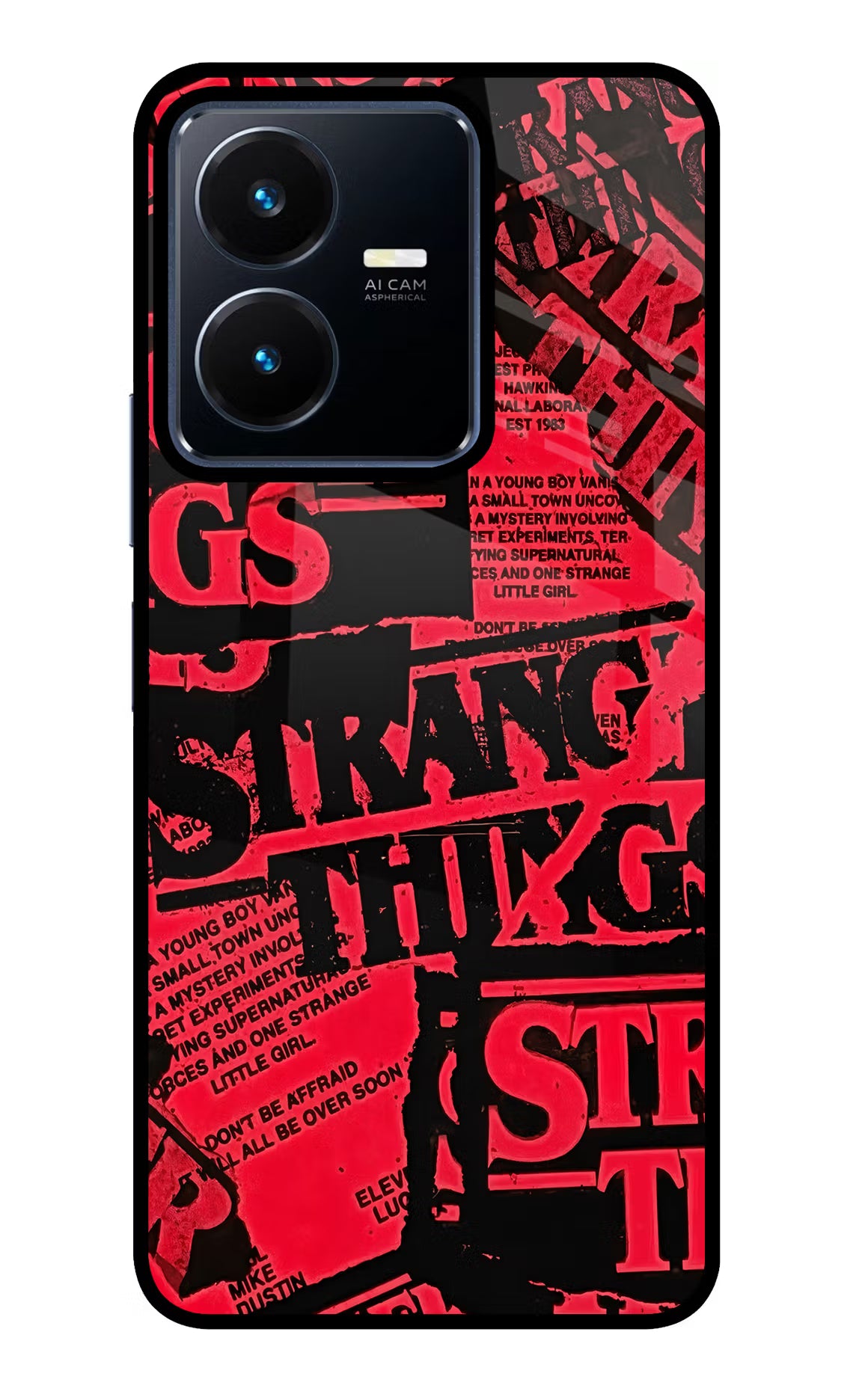 Ordinary Things Vivo Y22 Glass Case Back Cover by Casekaro