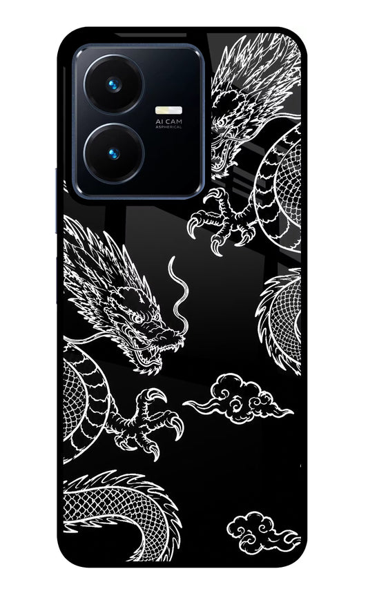 Twin Dragons Vivo Y22 Glass Case